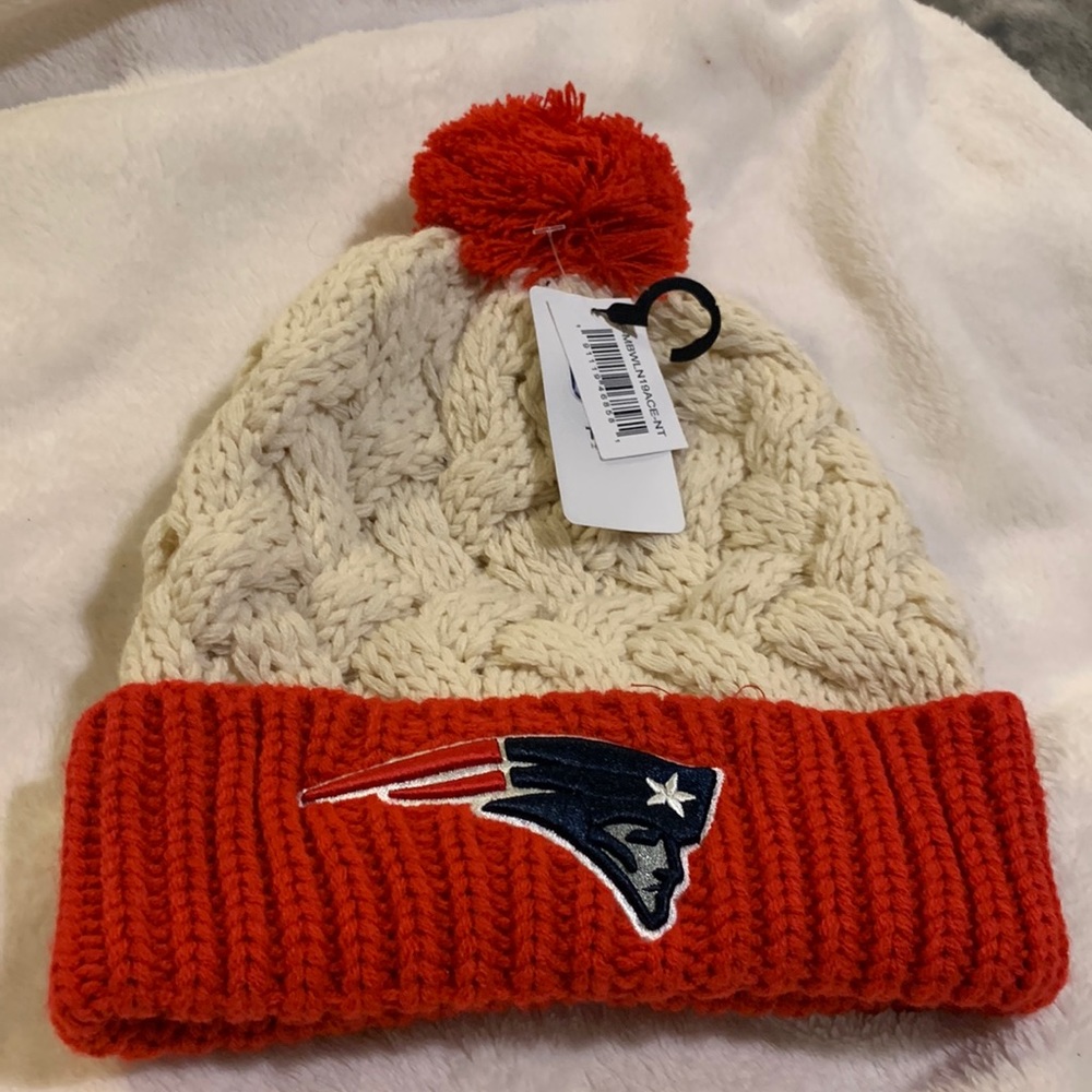 Hat Pom Pom nfl patriots